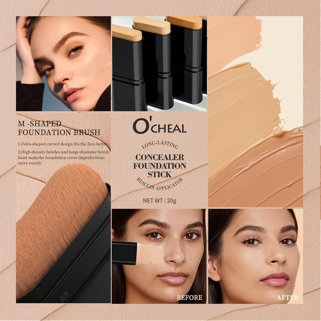 O'CHEAL Face Foundation Contour Stick TikTok Viral