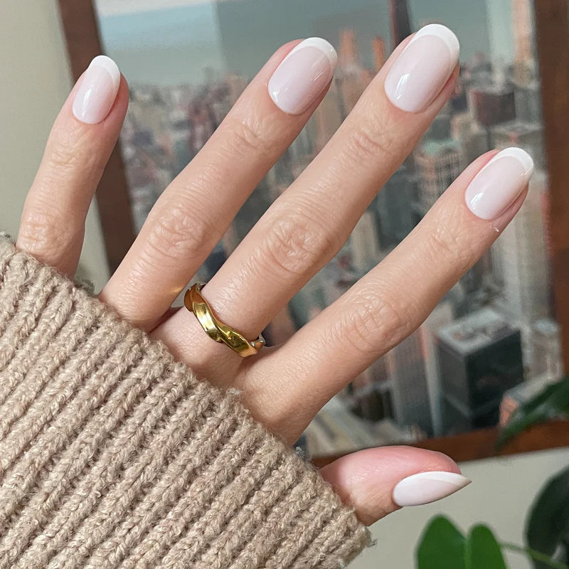 Olive & June Tab Press-Ons | Classic French Short Round