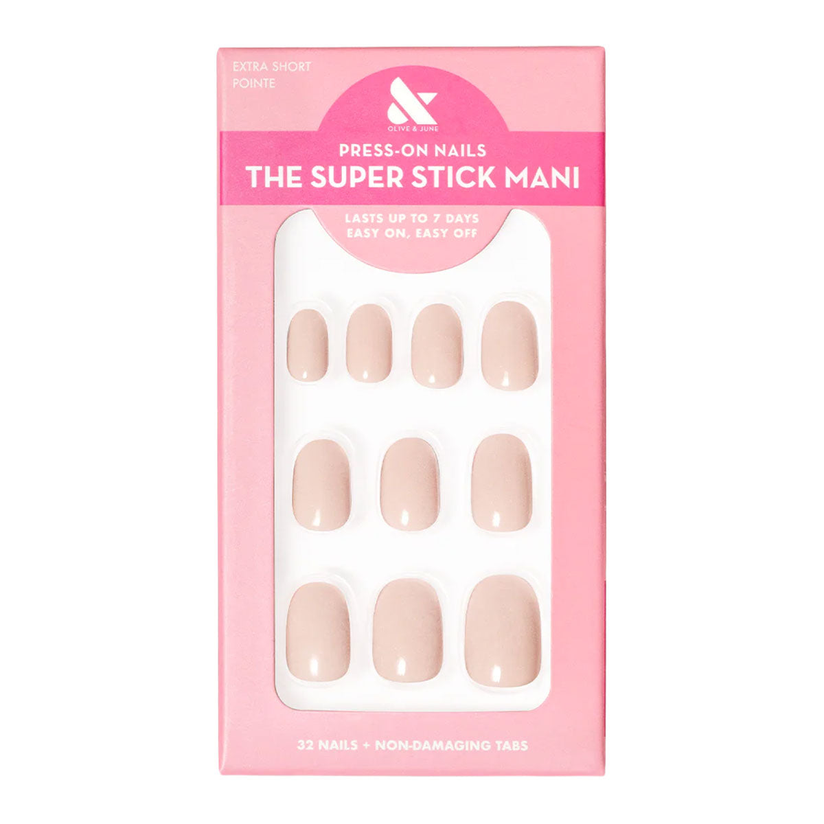 Olive & June Tab Press-Ons | Pointe Extra Short Round