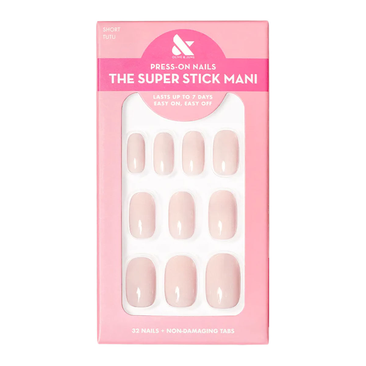 Olive & June Tab Press-Ons | Tutu Short Squoval