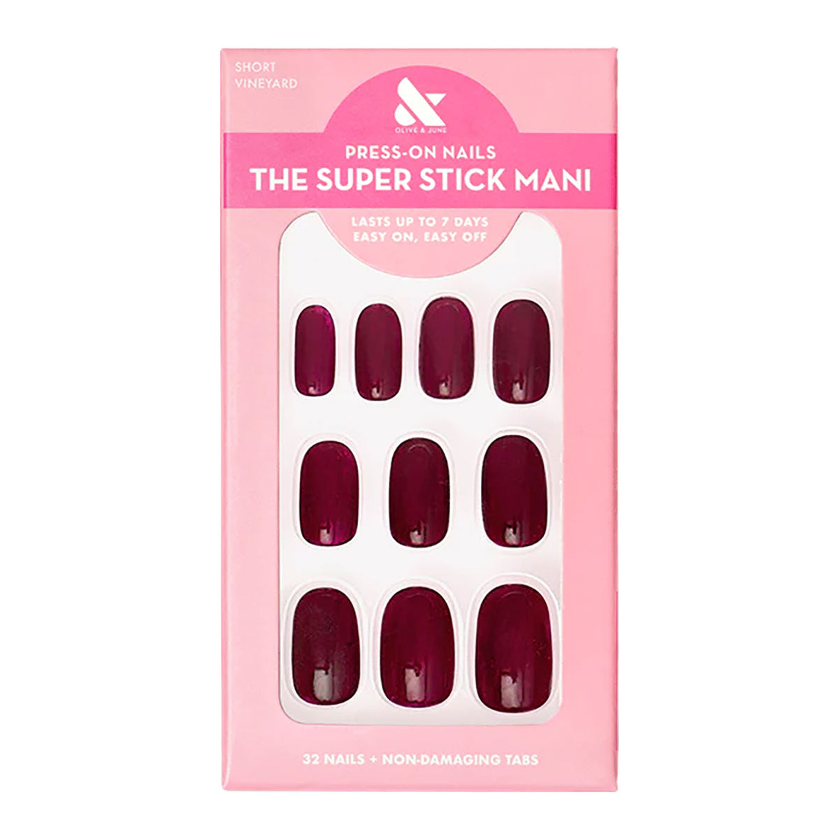 Olive & June Tab Press-Ons | Vineyard Short Round