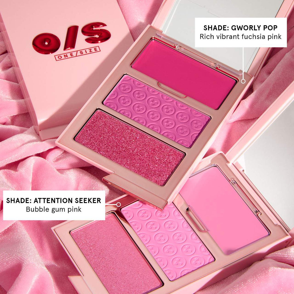 ONE/SIZE Cheek Clapper 3D Blush Trio | Gworly Pop