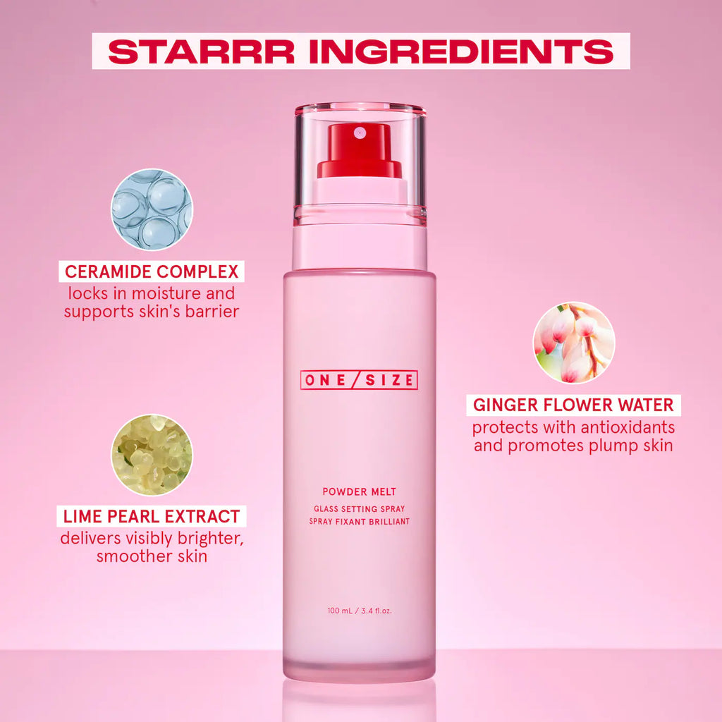 ONE/SIZE Powder Melt Glass Setting Spray 3.4 oz / 100 ml