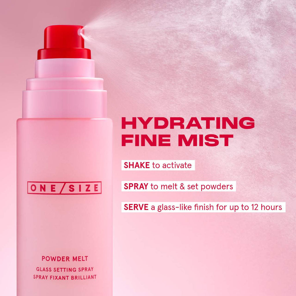 ONE/SIZE Powder Melt Glass Setting Spray Mini 1 oz / 30 ml