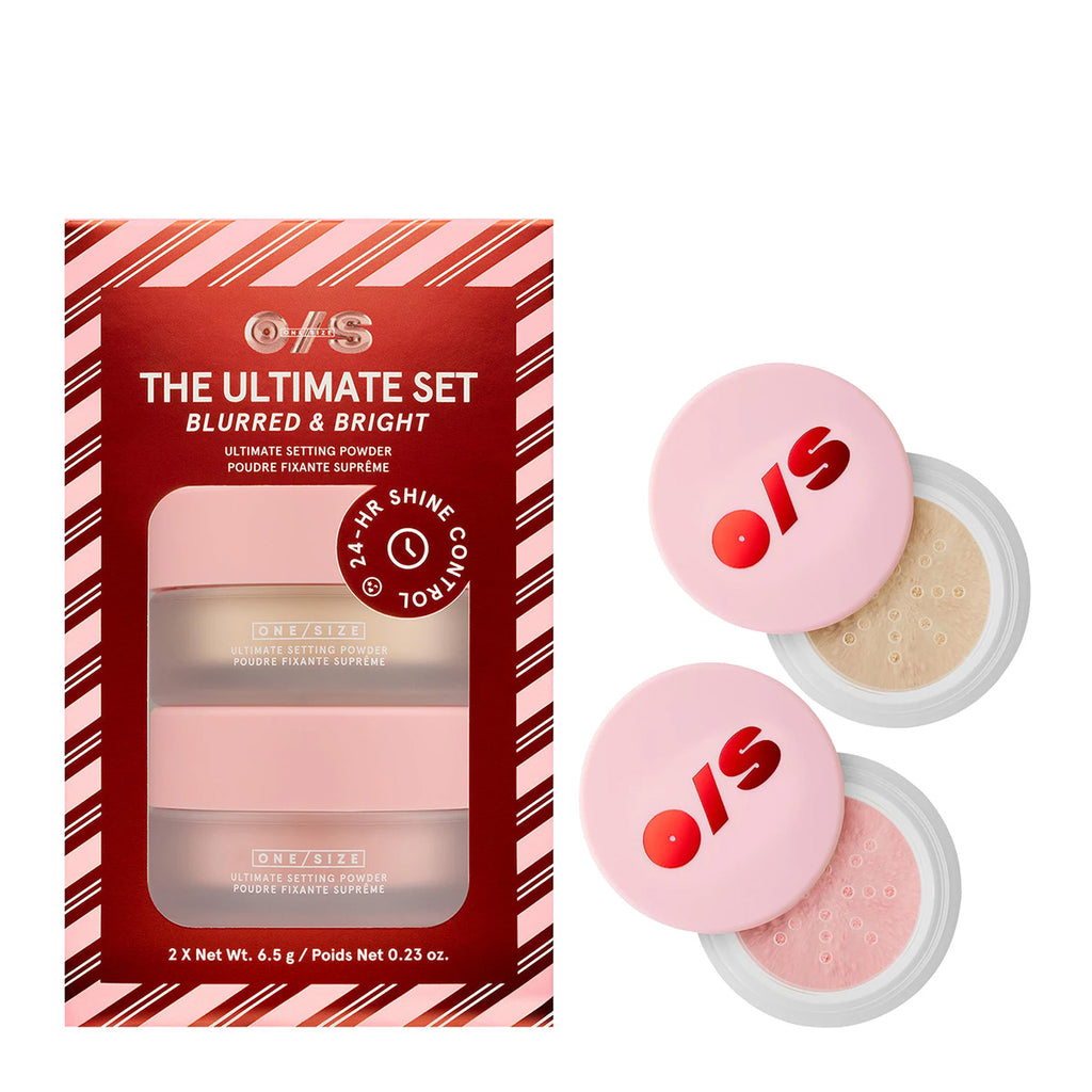 ONE/SIZE Ultimate Blurring Setting Powder Blurred & Bright Travel Duo | Translucent / Ultra Pink