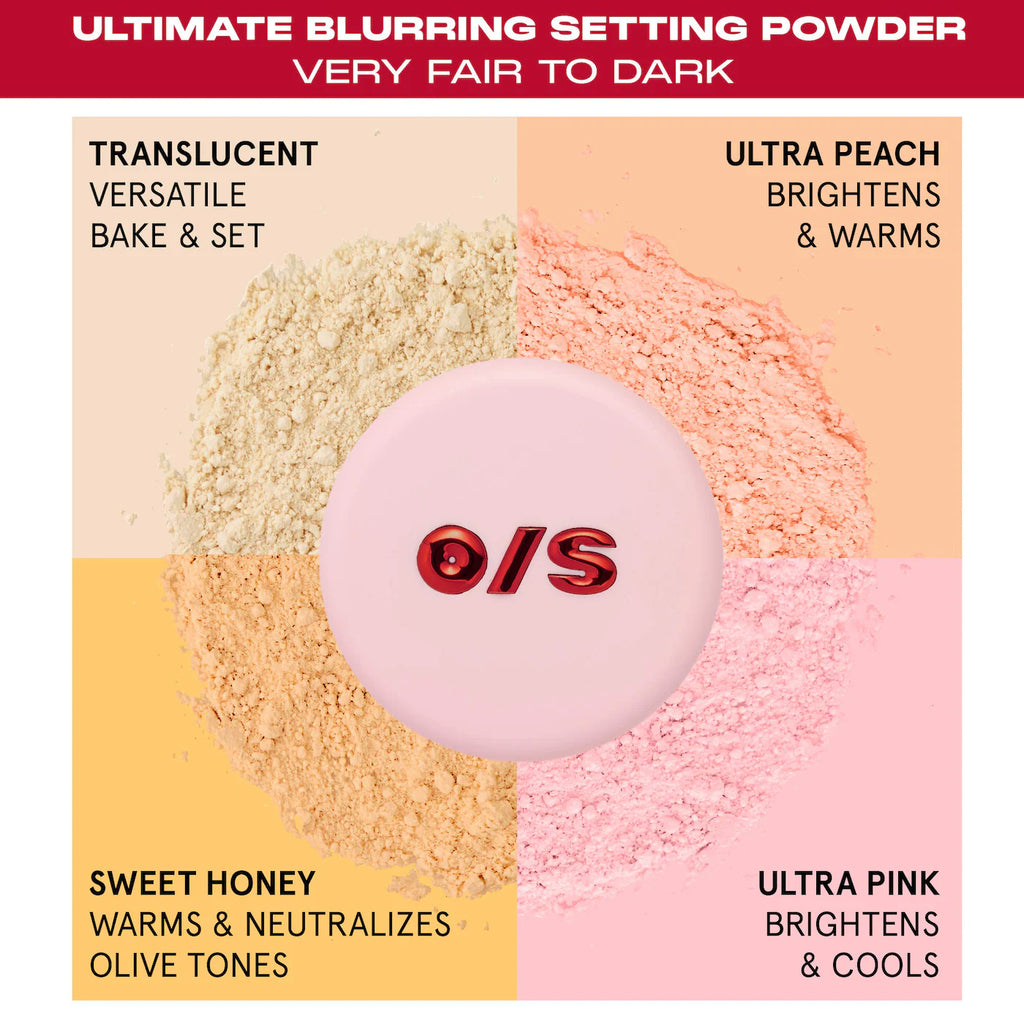 ONE/SIZE Ultimate Blurring Setting Powder Blurred & Bright Travel Duo | Translucent / Ultra Pink
