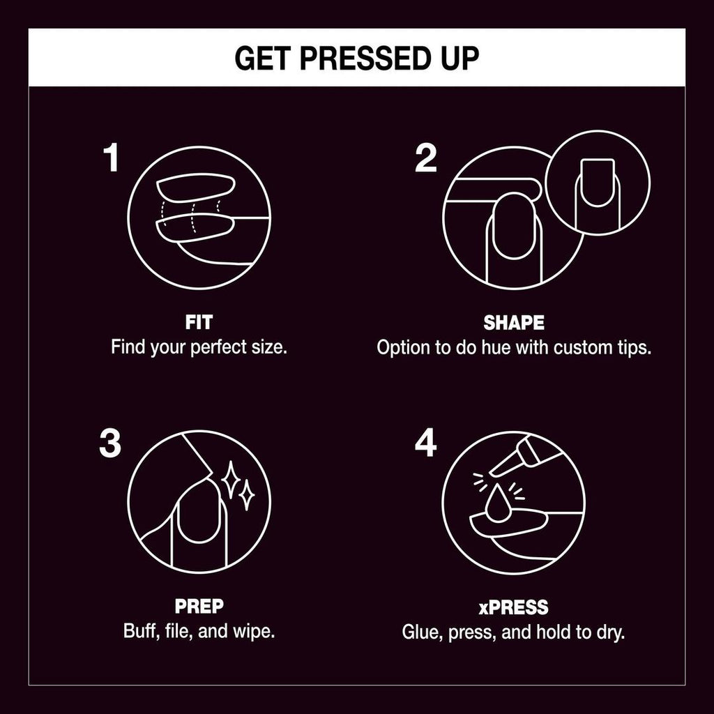 OPI xPRESS/On Short Solid Color Press On Nails | Lincoln Park After Dark