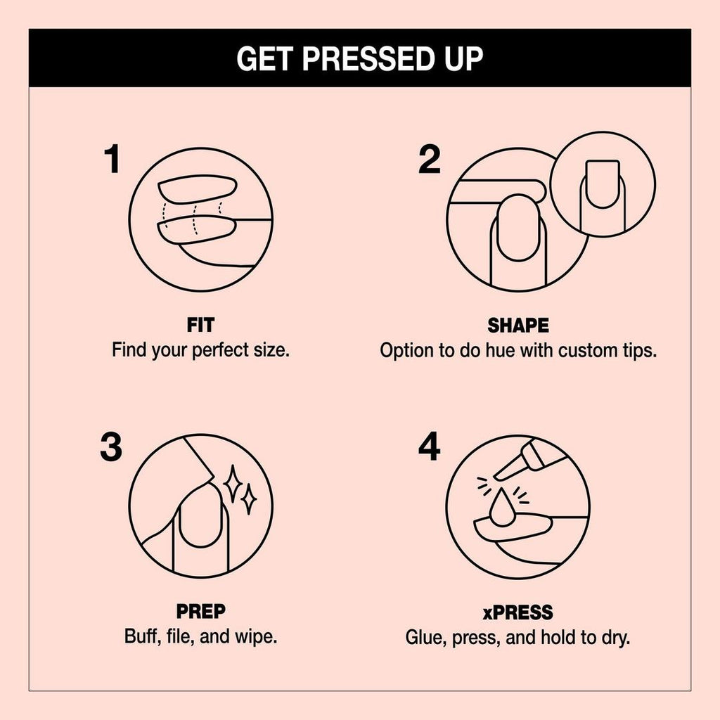 OPI xPRESS/On Short Solid Color Press On Nails | Bubble Bath