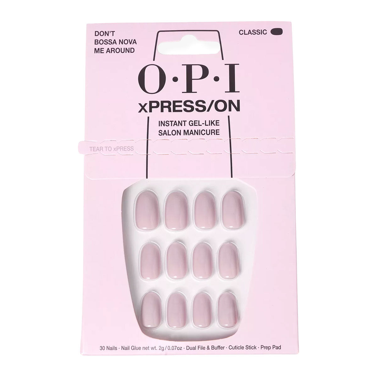OPI xPRESS/On Don't Bossa Nova Me Around Classic Press On Nails