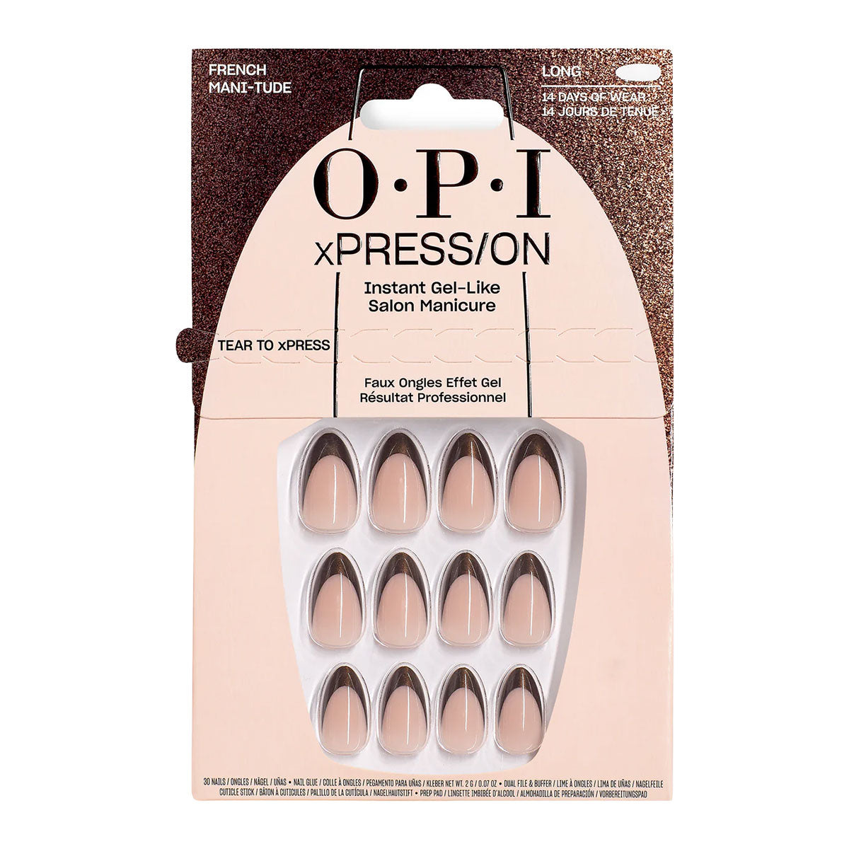 OPI xPRESS/On French Mani-tude Long Press On Nails