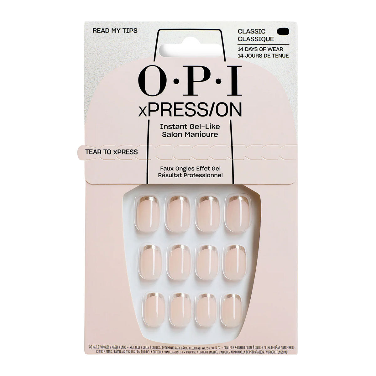OPI xPRESS/On Read My Tips Classic Press On Nails