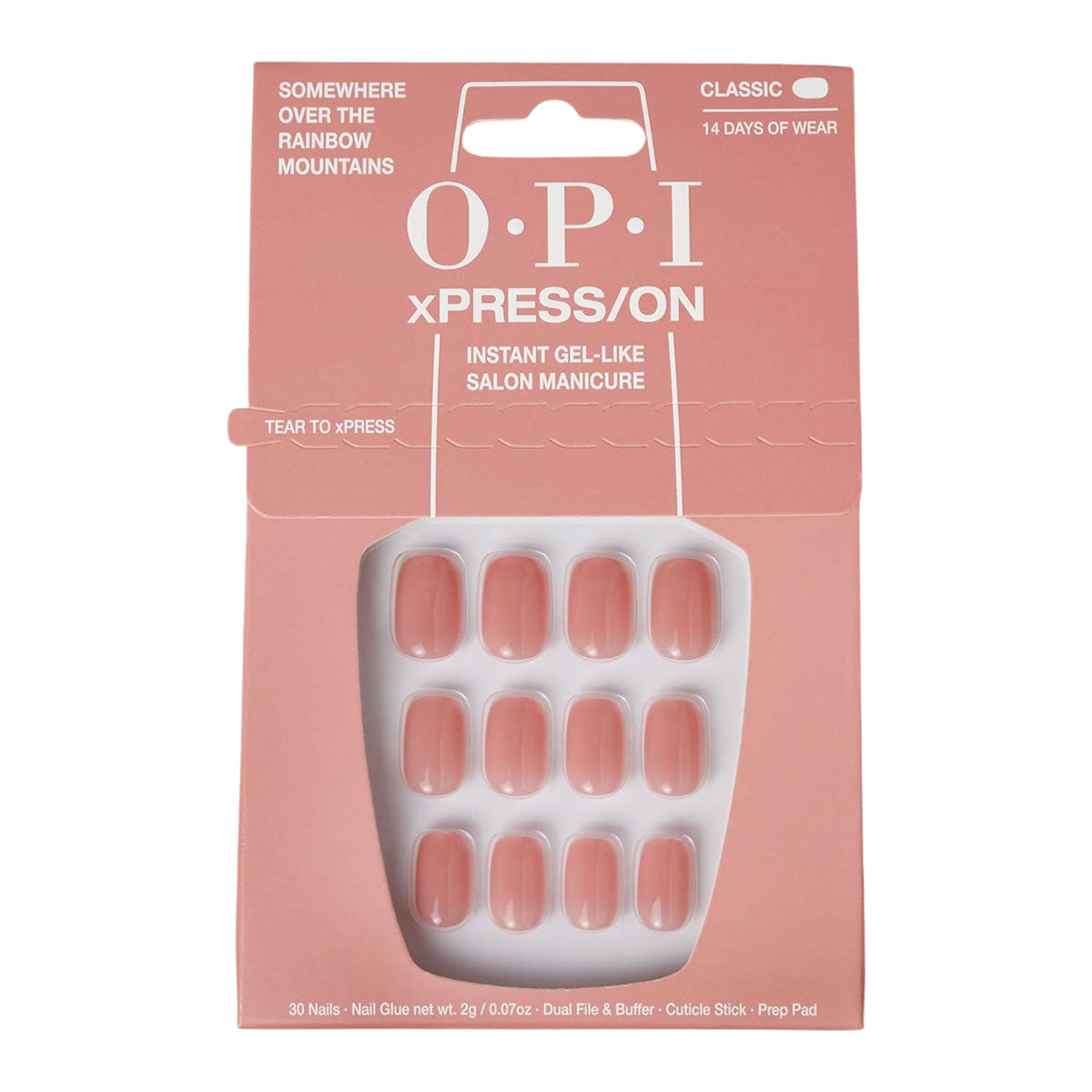 OPI xPRESS/On Somewhere Over The Rainbow Mountains Classic Press On Nails