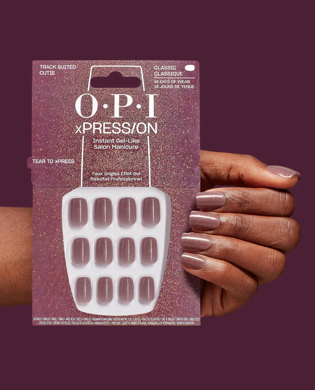 OPI xPRESS/On Track Suited Cutie Classic Press On Nails