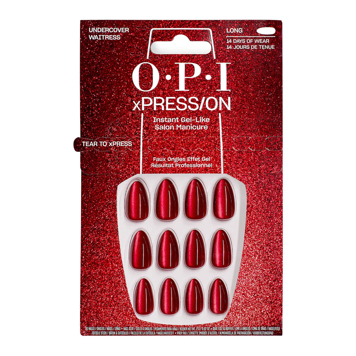 OPI xPRESS/On Undercover Waitress Long Press On Nails