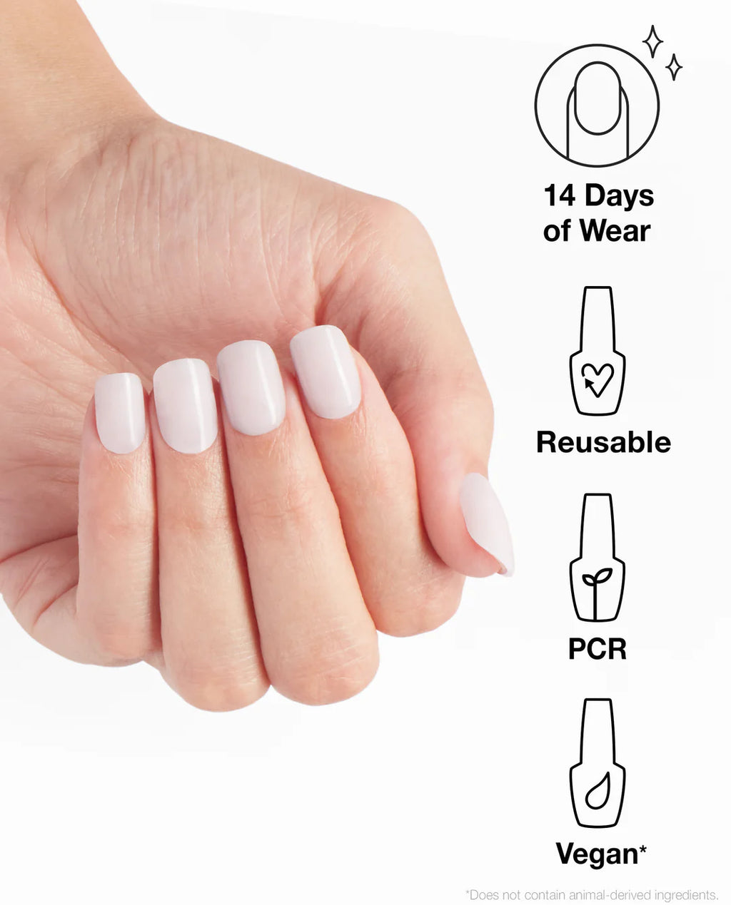 OPI xPRESS/On  OPI'm A Bubble Bunny Classic Press On Nails