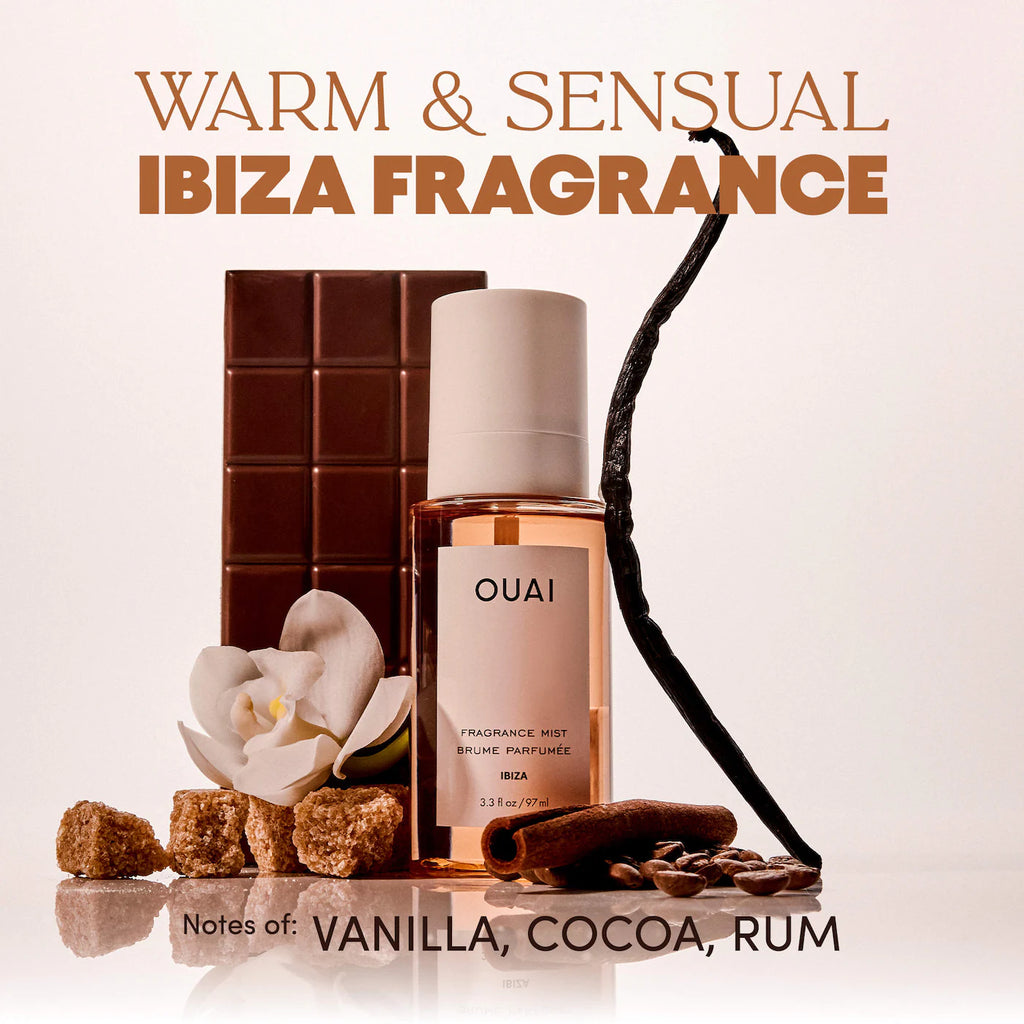 OUAI Ibiza Hair + Body Mist with Tonka Bean + Vanilla Mini 25 ml / 0.84 oz