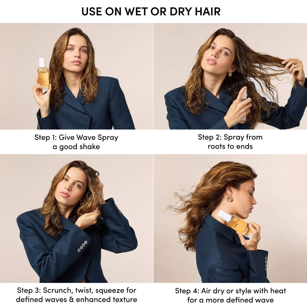 OUAI Texturizing Wave Spray Deluxe Sample 30 ml / 1 oz