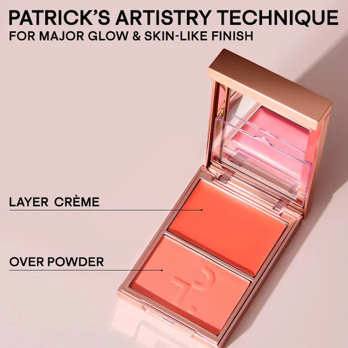 Patrick TA Major Headlines Double-Take Crème & Powder Blush | Not Too Much