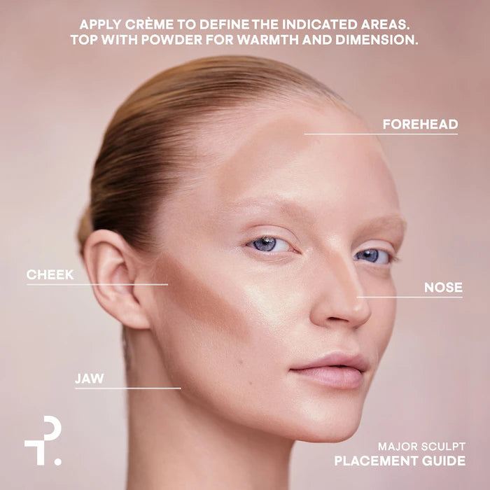 Patrick TA Major Sculpt Crème Contour & Powder Bronzer Duo | She's Statuesque (Light)