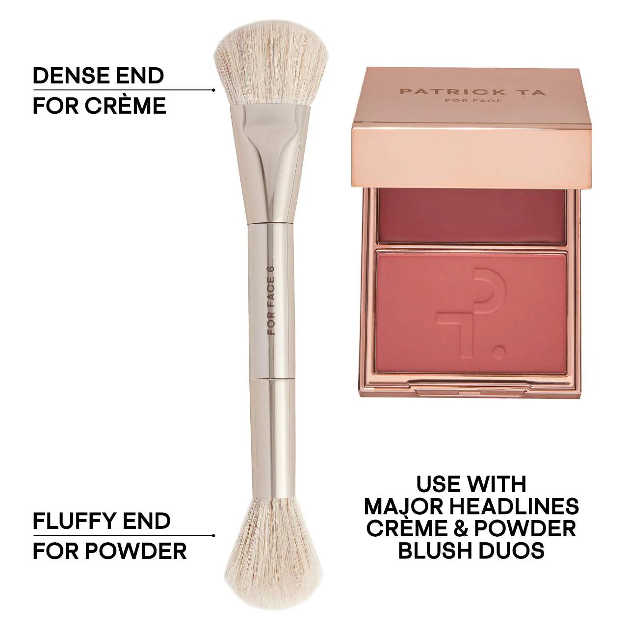 Patrick TA Dual Ended Precision Blush Brush