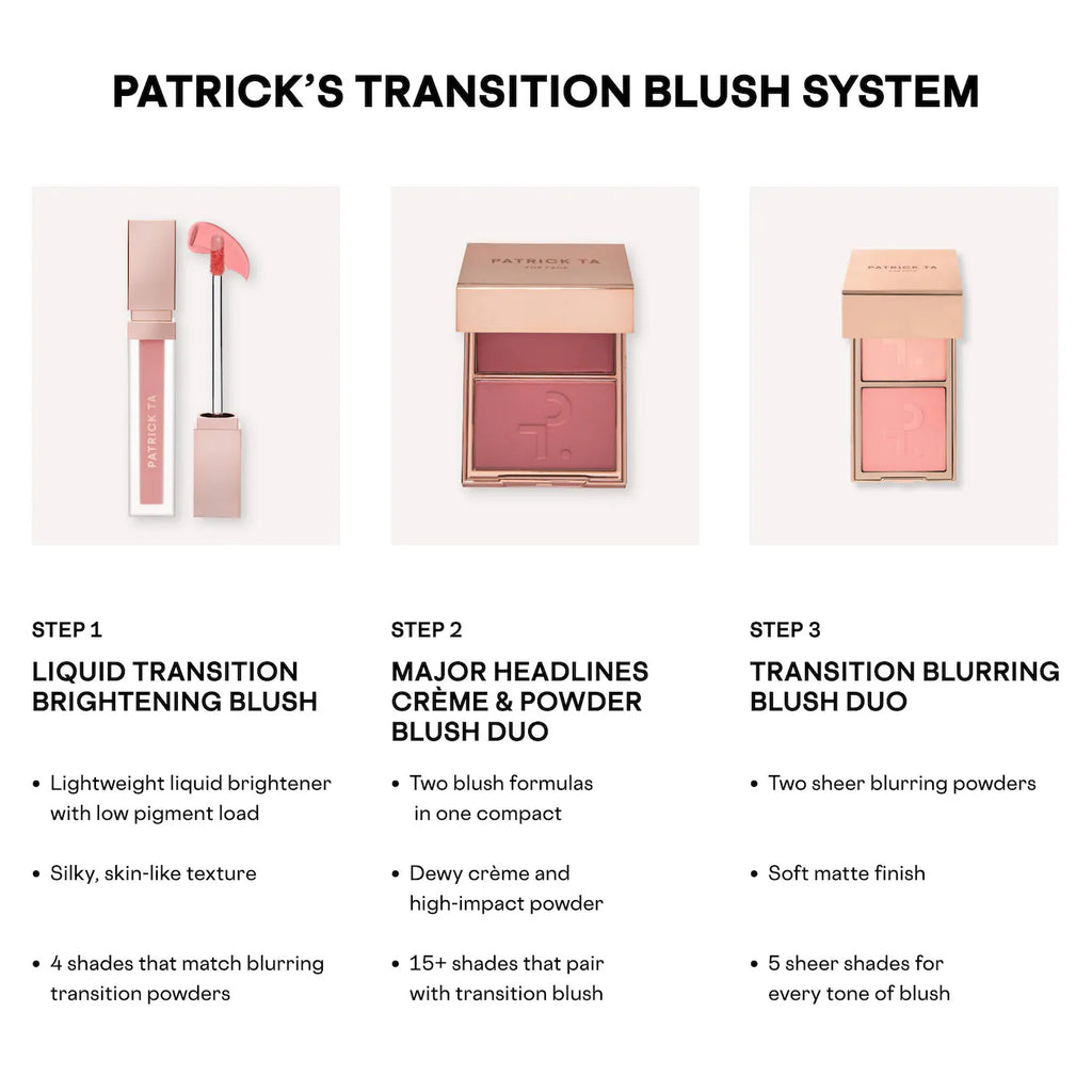 Patrick Ta Major Headlines Transition Blurring Under Eye Blush Duo | Shy At First