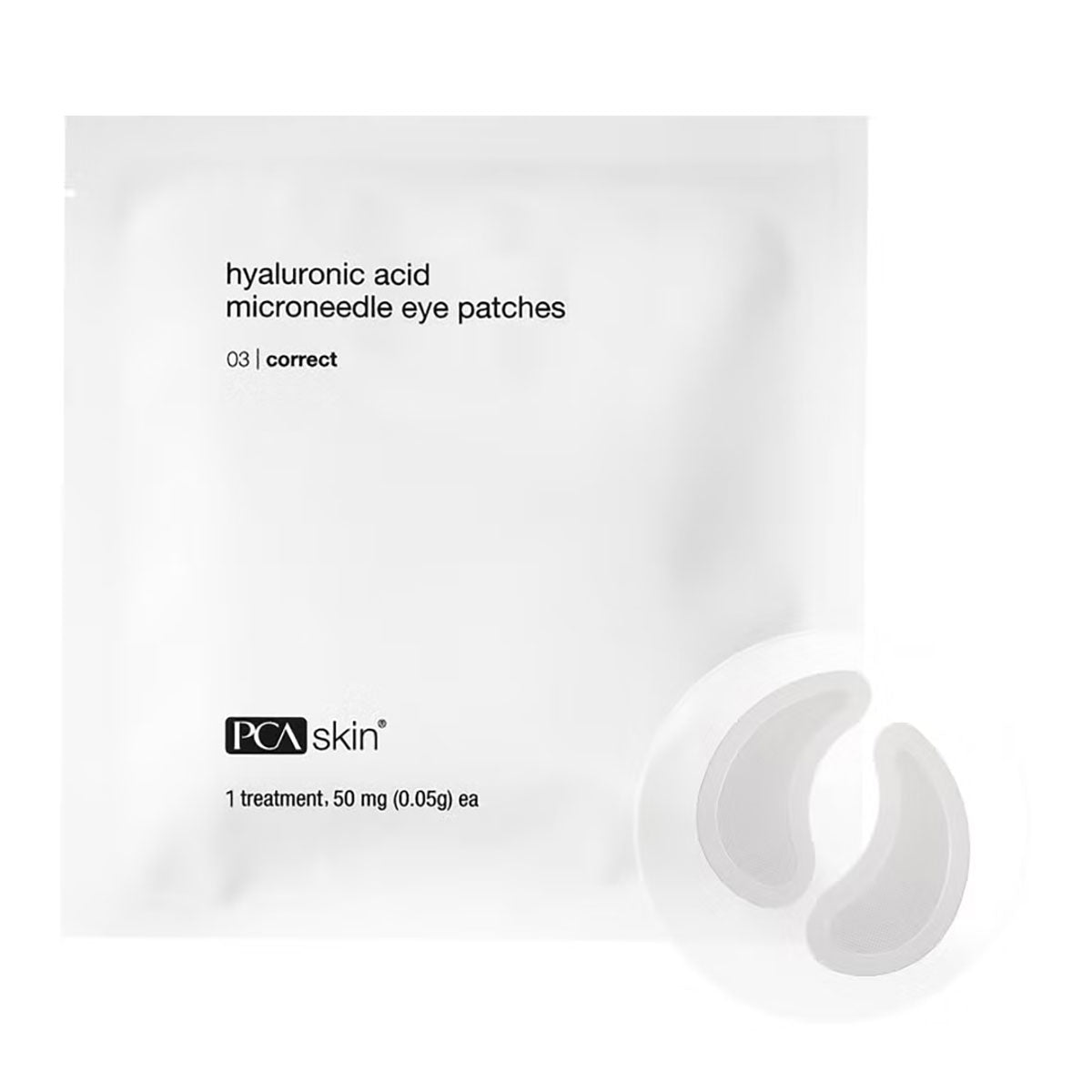 PCA Skin Hyaluronic Acid Microneedle Eye Patches 2 Patches (1 Pair)