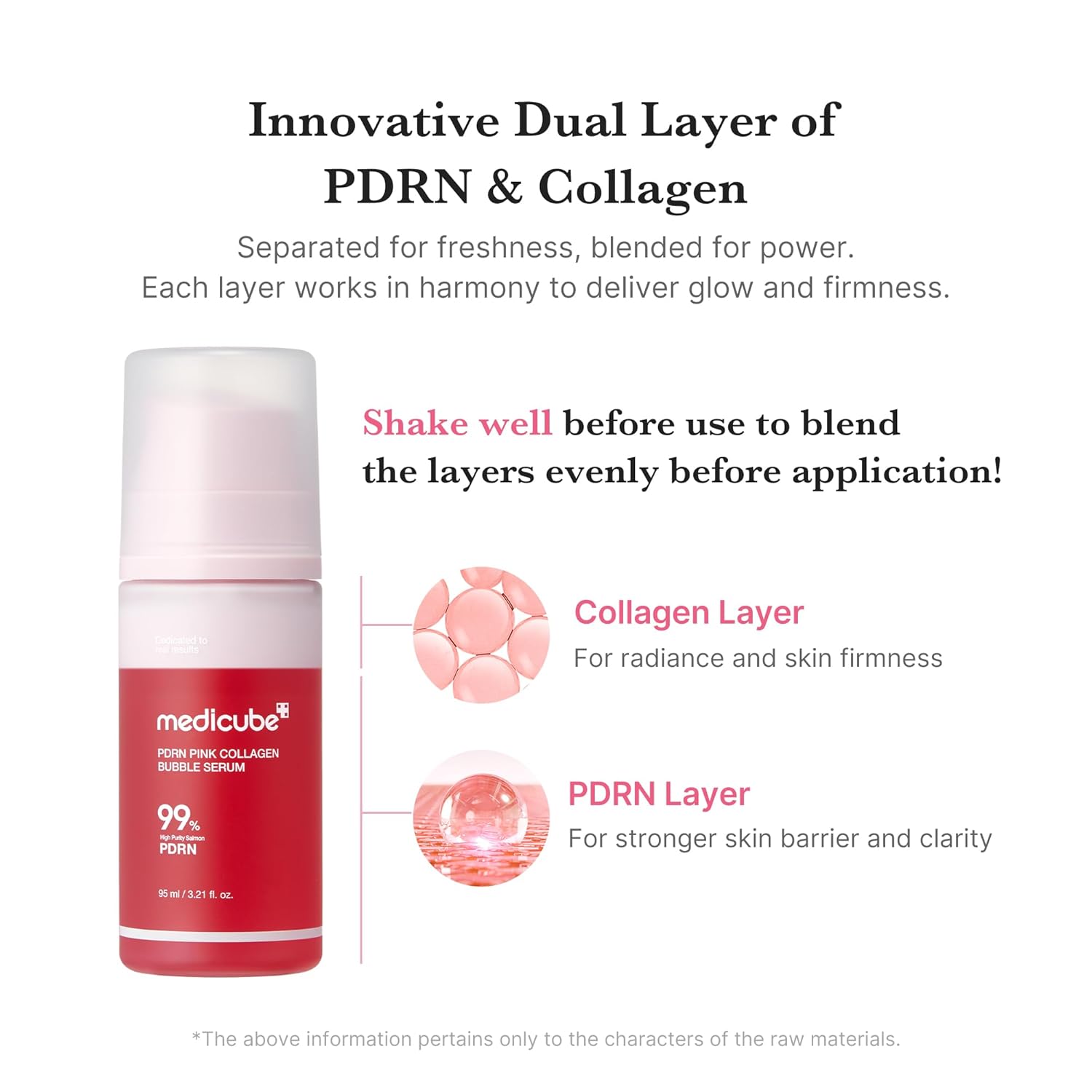 Medicube PDRN Pink Collagen Bubble Serum 95 ml