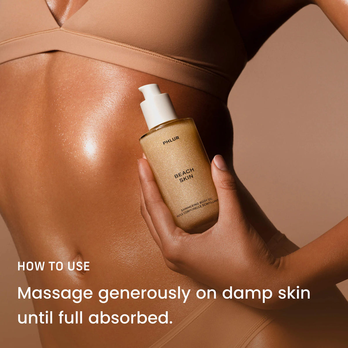Phlur Beach Skin Shimmering Body Oil 118 ml / 4.0 oz