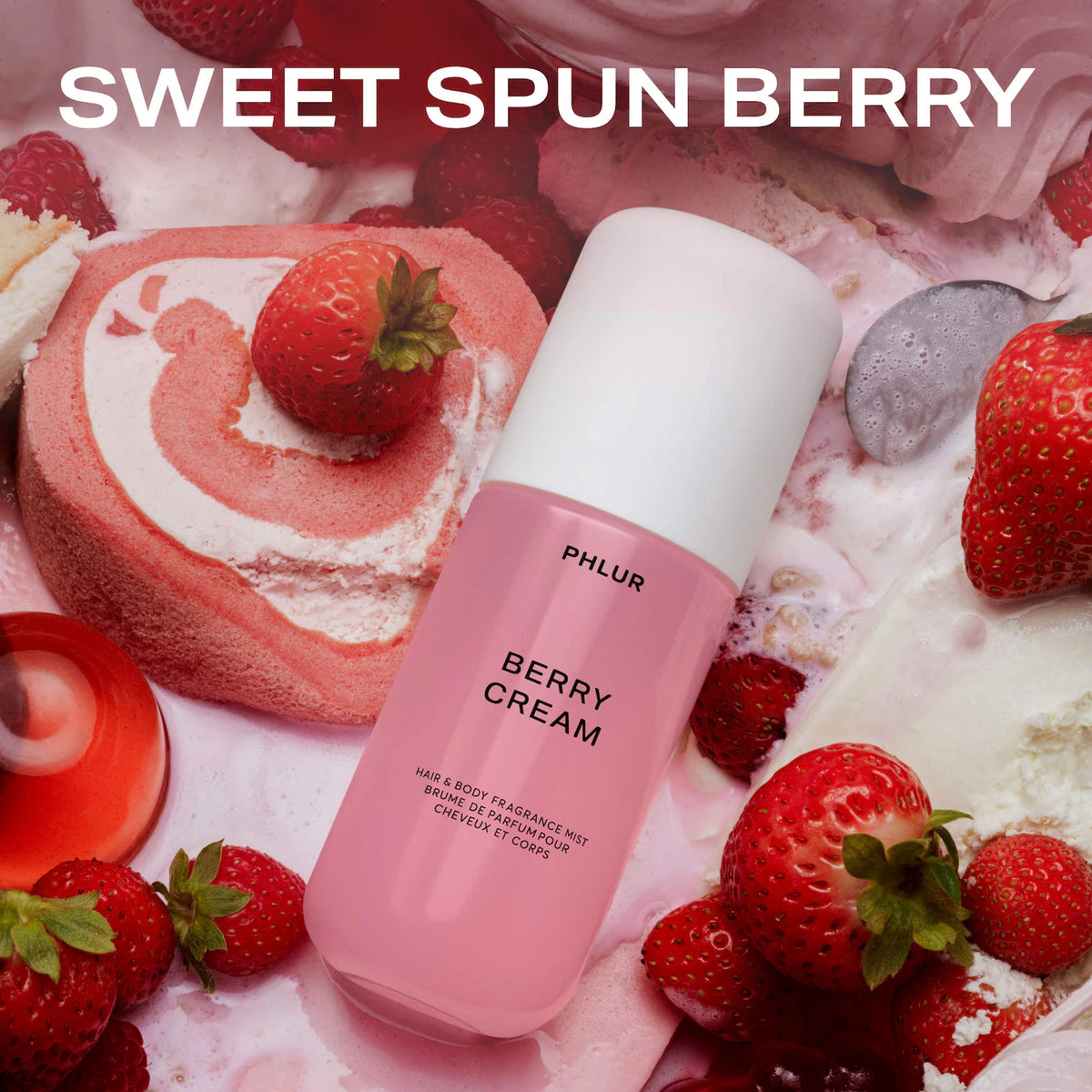 Phlur Berry Cream Body & Hair Fragrance Mist 90 ml / 3.0 oz