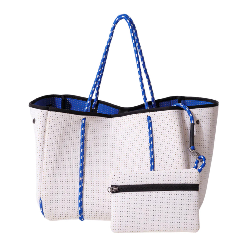 Pop Ups Brand Everyday Tote | White Blues