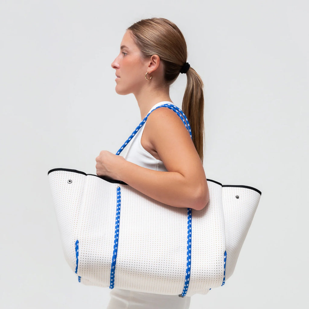 Pop Ups Brand Everyday Tote | White Blues