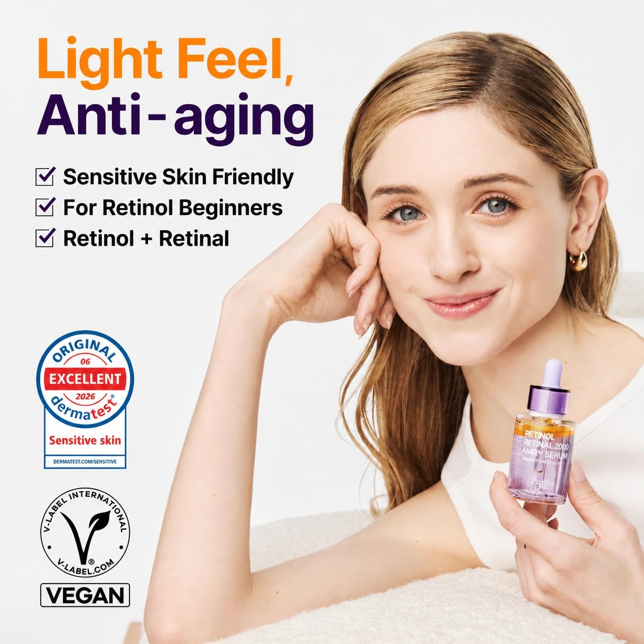 Purito Retinol + Retinal 2000 NAD+ Serum 30 ml / 1.91 oz