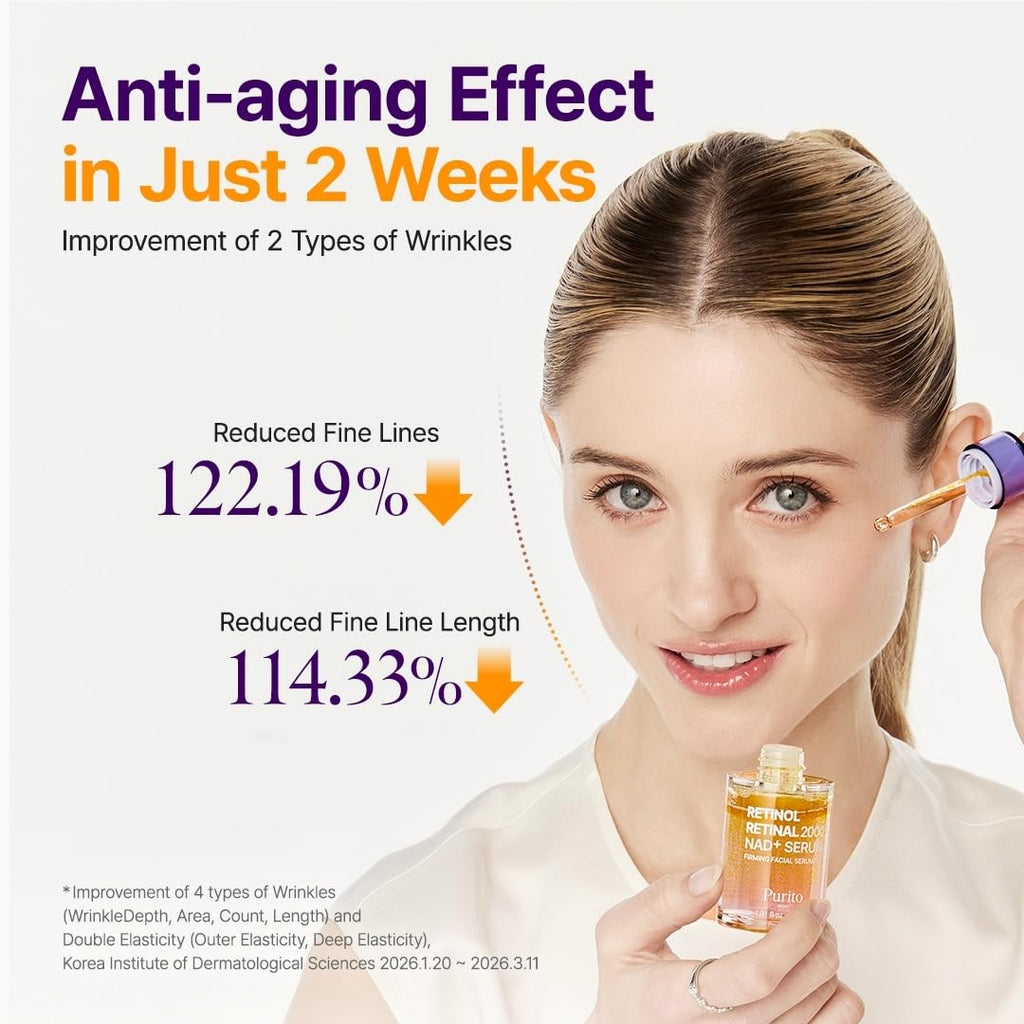 Purito Retinol + Retinal 2000 NAD+ Serum 30 ml / 1.91 oz
