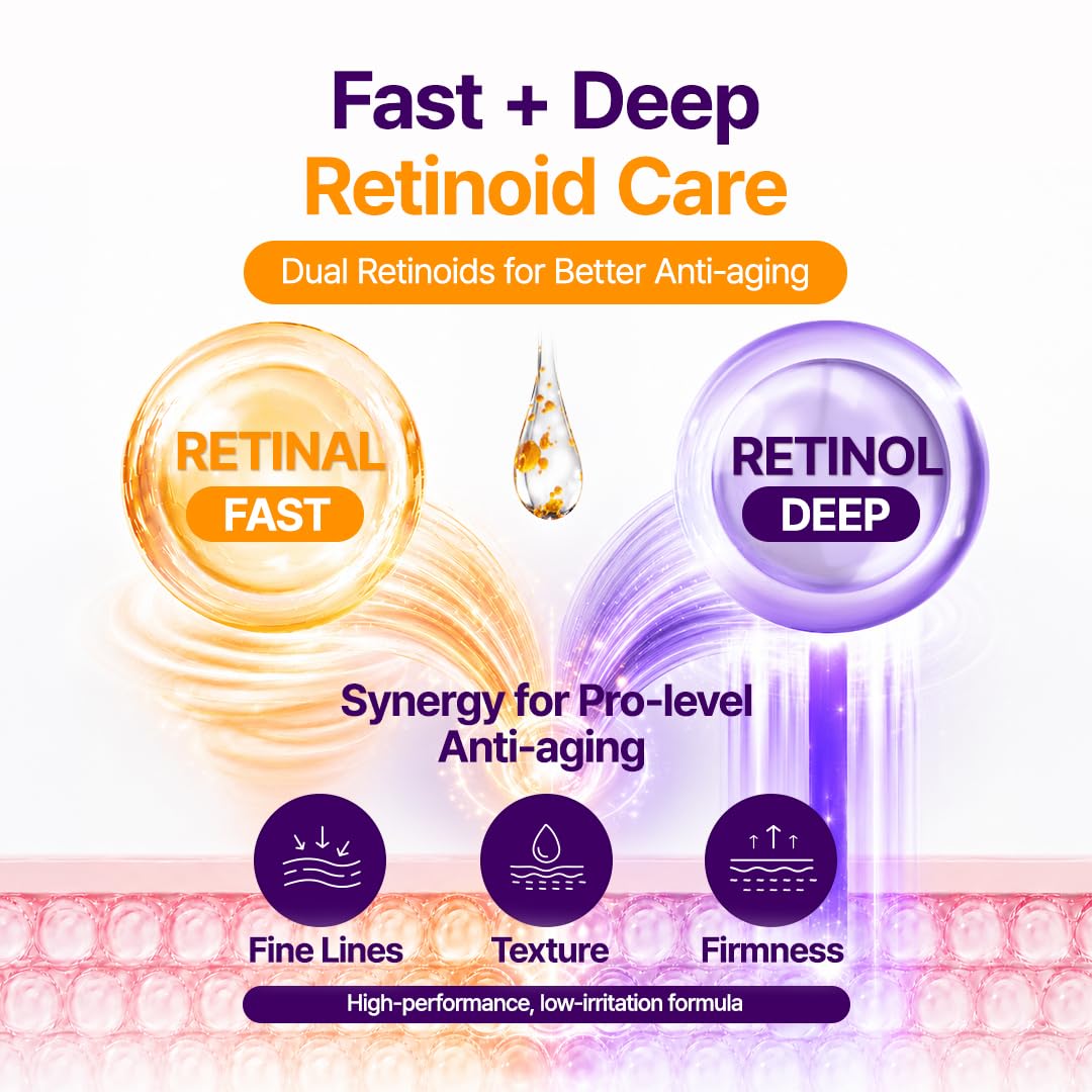 Purito Retinol + Retinal 2000 NAD+ Serum 30 ml / 1.91 oz