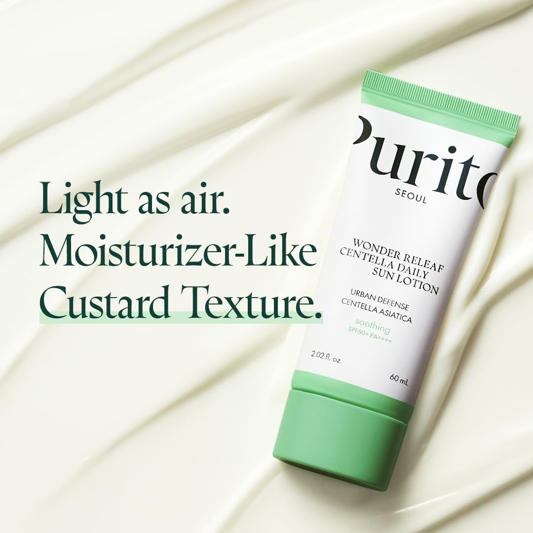 Purito Wonder Releaf Centella Daily Sun Lotion SPF 50+ PA++++ 60 ml / 2.02 oz