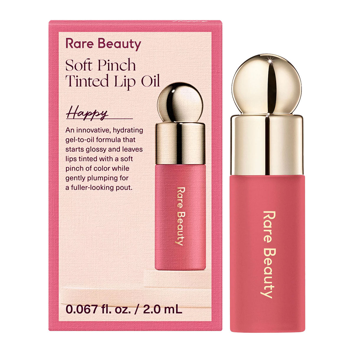 Rare Beauty Soft Pinch Tinted Lip Oil Mini 0.067 oz / 2.0 ml | Happy