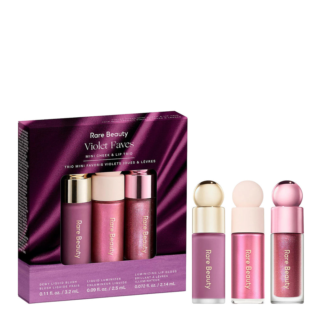 Rare Beauty Violet Faves Mini Cheek and Lip Trio