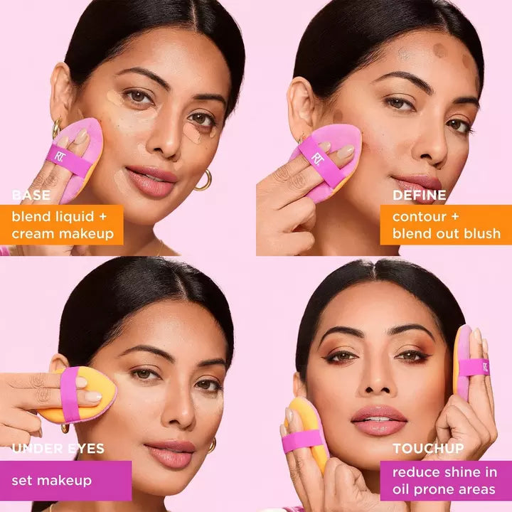 Real Techniques Miracle 2-in-1 Powder Puff 2 Pack
