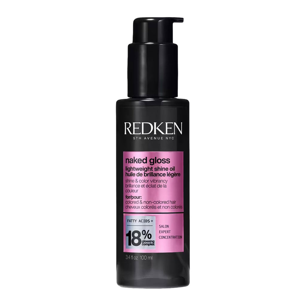 Redken Naked Gloss Lightweight Hair Oil for Shine and Frizz Control 3.4 oz