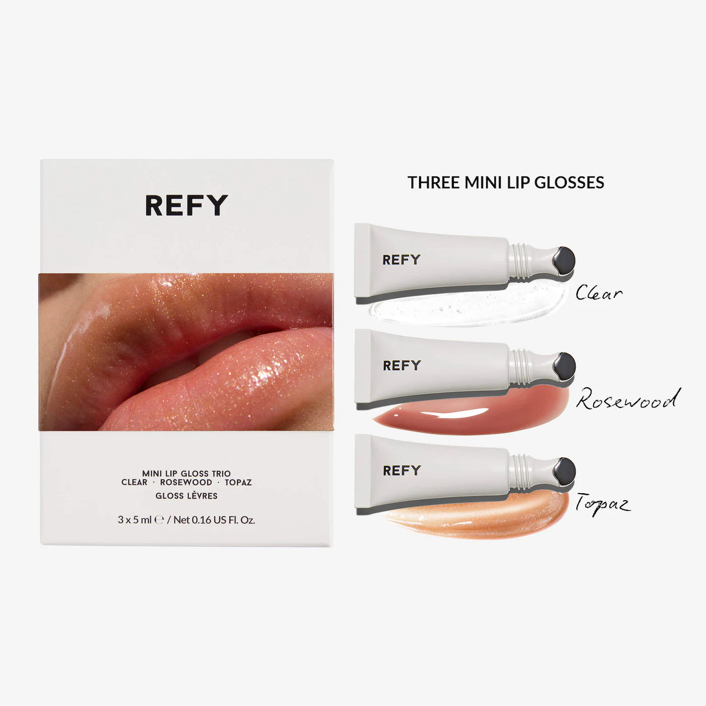 REFY Mini Lip Gloss Trio Gift Set