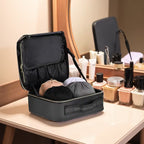 Relavel Large Travel Makeup Train Case | Black