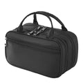Relavel Double Layer Brush Holder Makeup Bag | Black