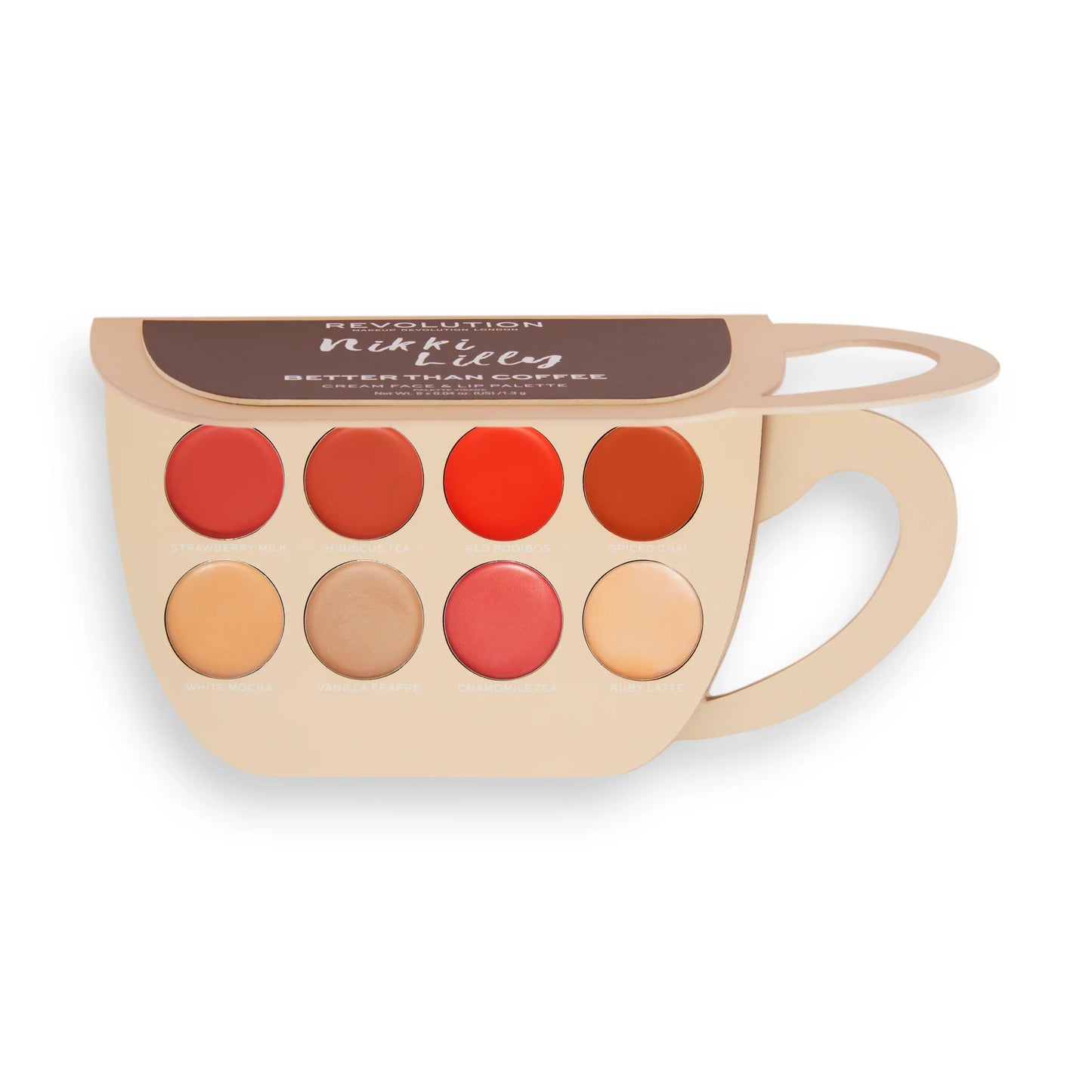 Revolution Nikki Lilly Better Than Coffee Cream Face & Lip Palette