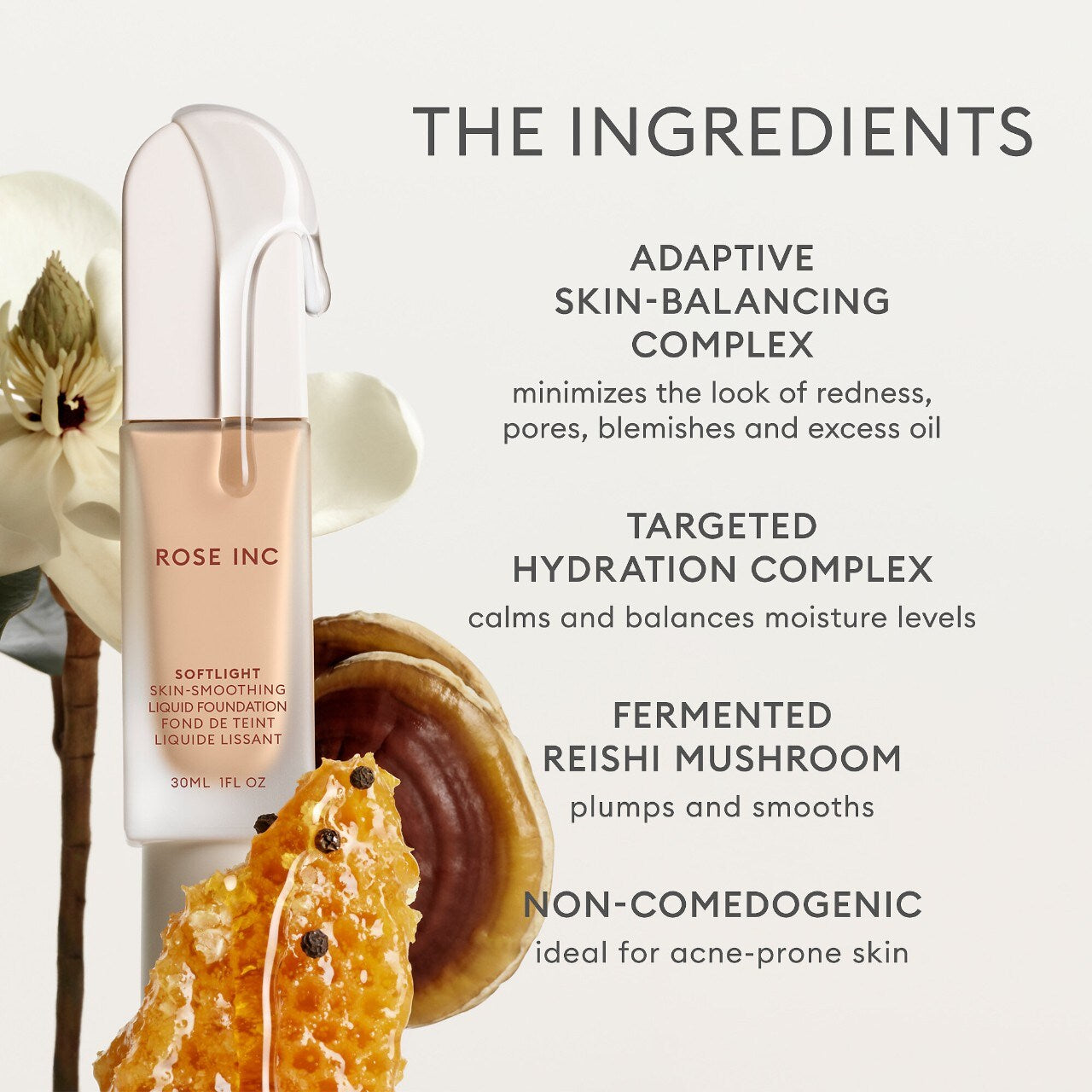 ROSE INC SoftLight Skin Smoothing Liquid Foundation