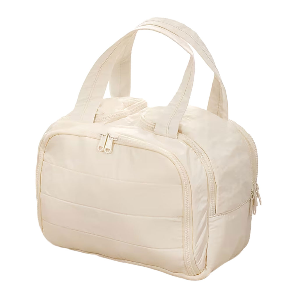 Rui Rui Multi Compartment Travel Makeup Bag | Beige