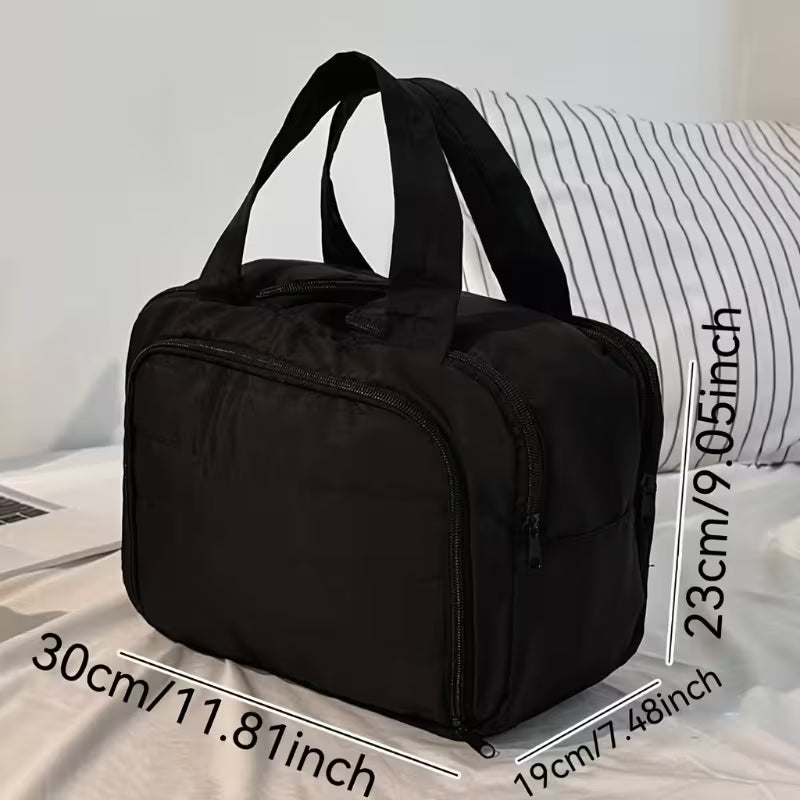 Rui Rui Multi Compartment Travel Makeup Bag | Beige