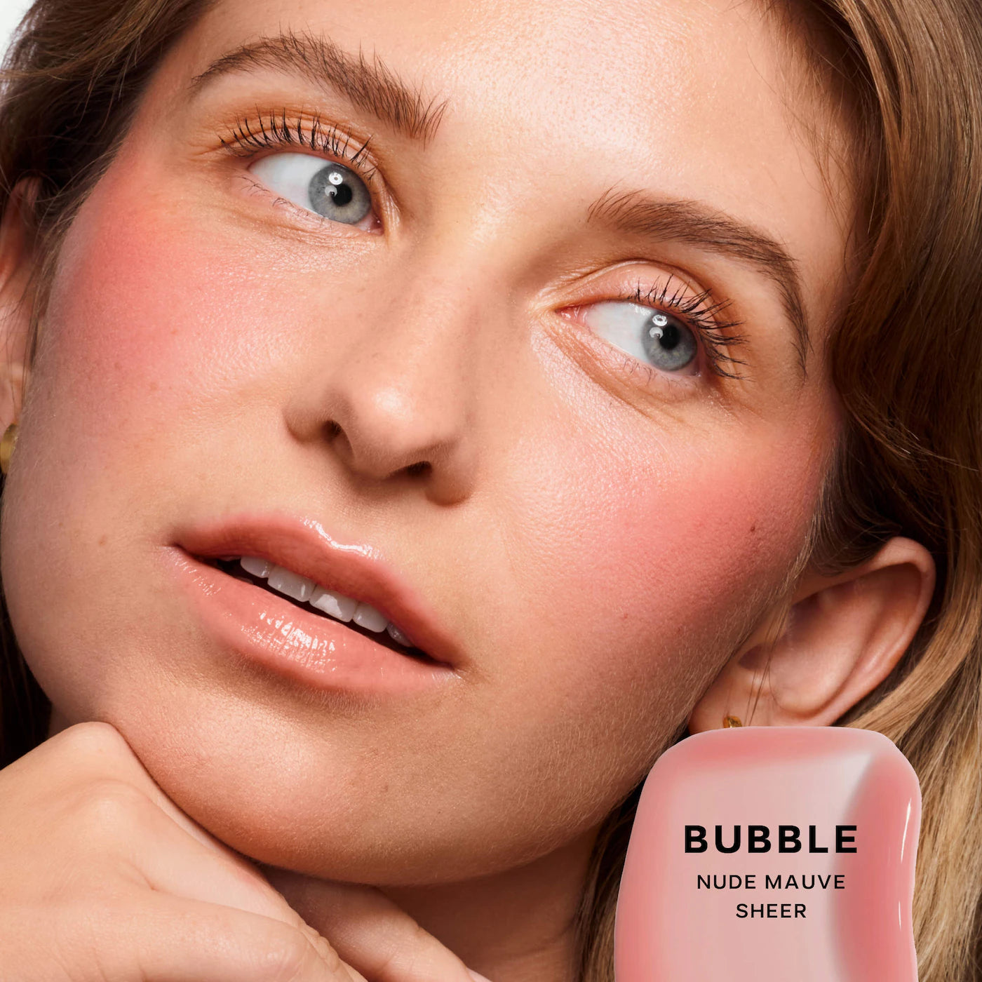 Saie Glossybounce Hydrating Lip Oil | Bubble