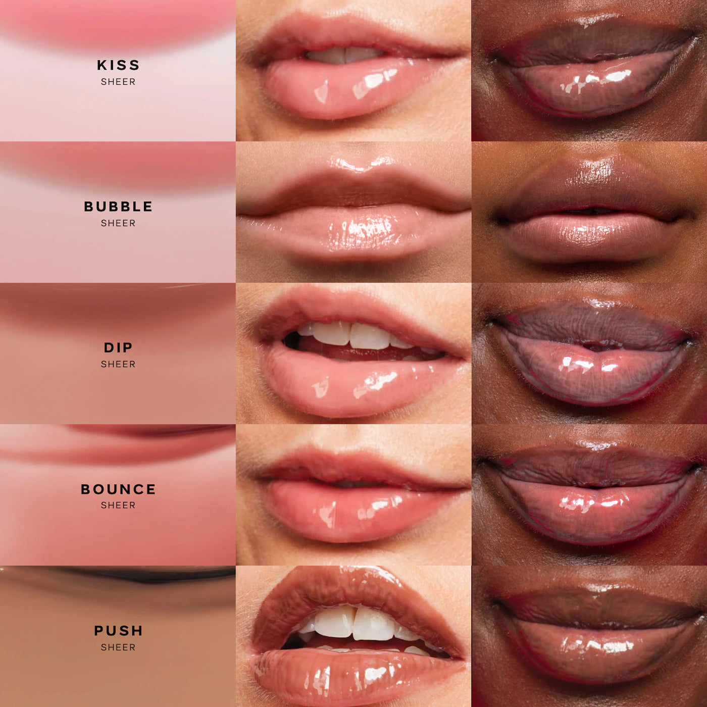 Saie Glossybounce Hydrating Lip Oil | Bubble