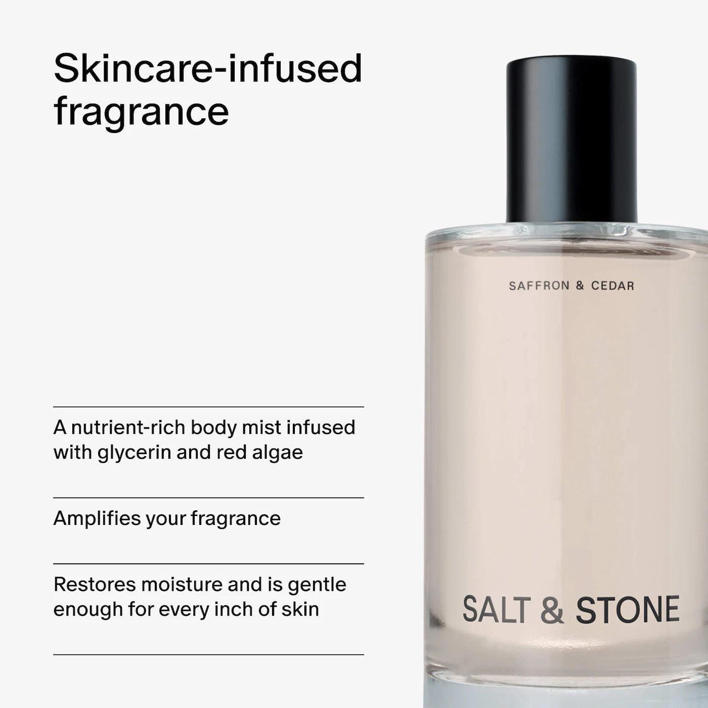 Salt & Stone Saffron & Cedar Body and Hair Fragrance Mist 100 ml / 3.4 oz