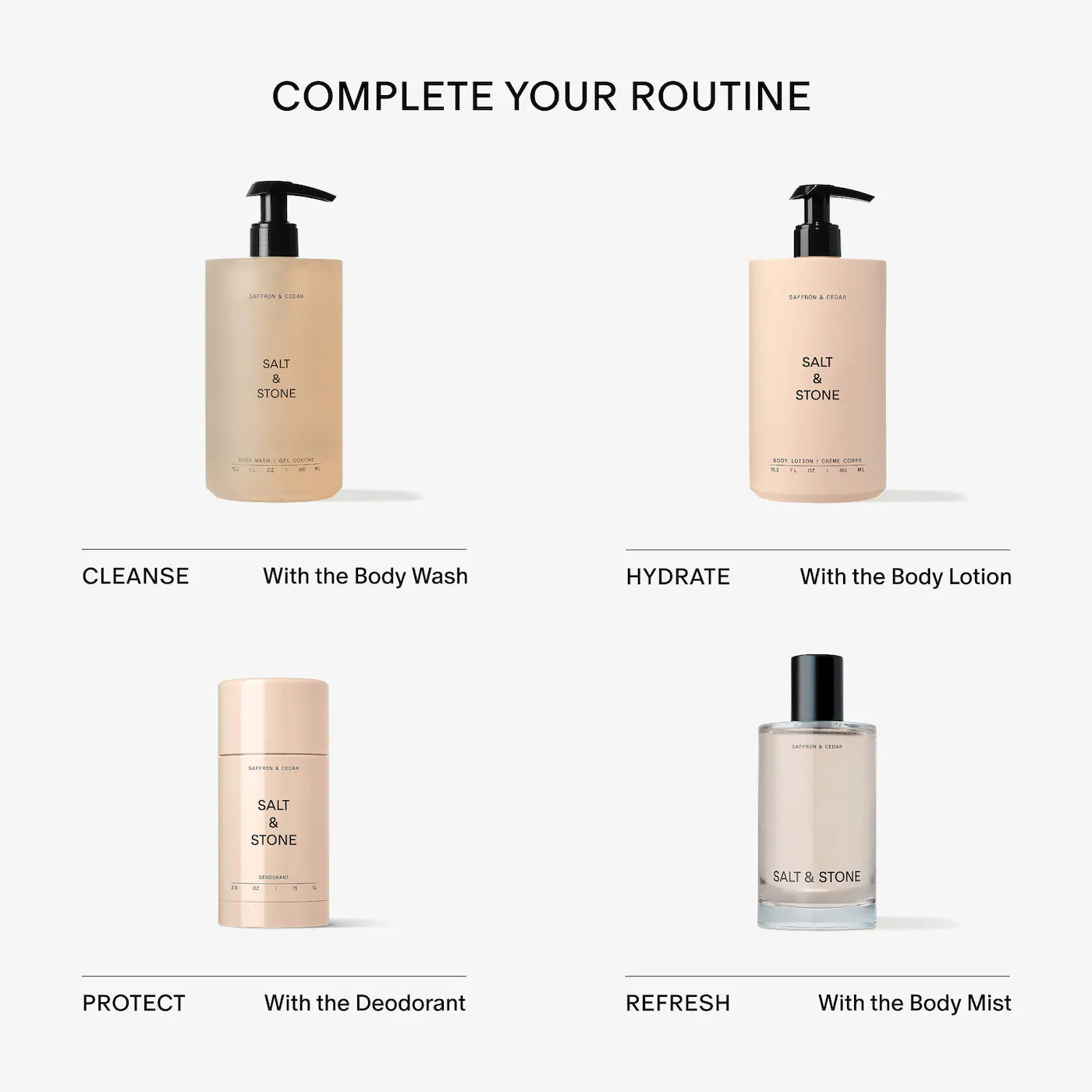 Salt & Stone Saffron & Cedar Body and Hair Fragrance Mist 100 ml / 3.4 oz